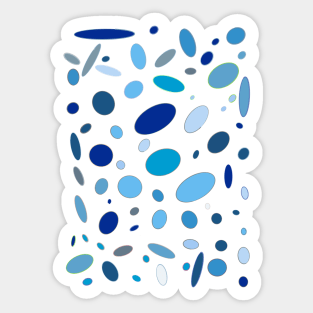 AEGEAN SEA ABSTRACT PEBBLES Sticker